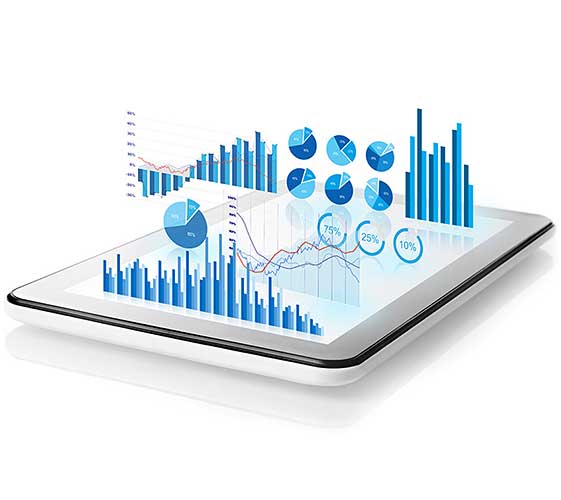 3D images of graphs emerging from a tablet